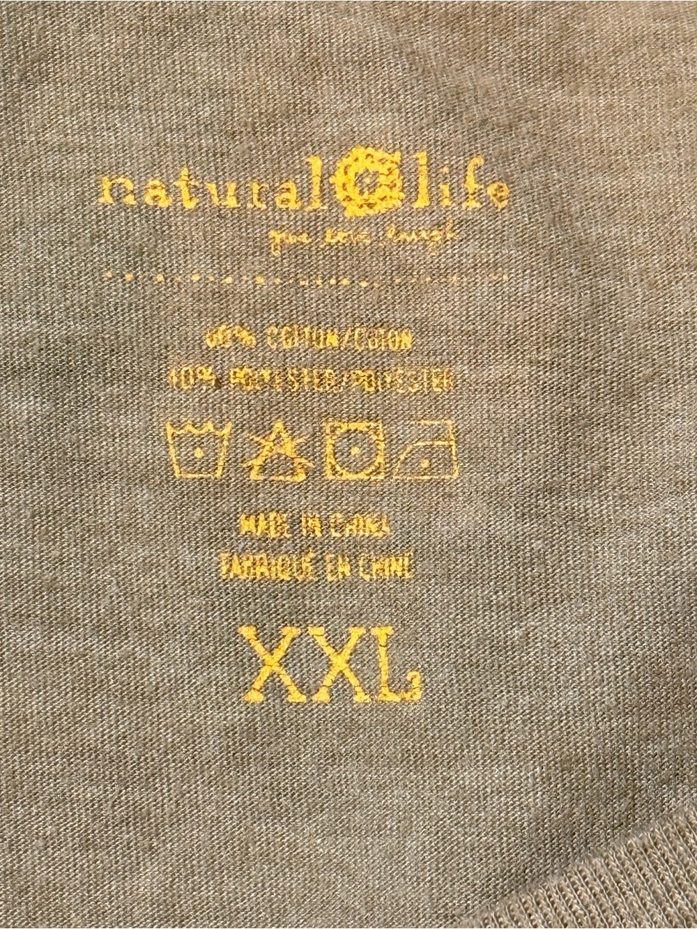 NATURAL LIFE Do What You Love Graphic Tee - Olive with Multicolor Print - Picture 4 of 4
